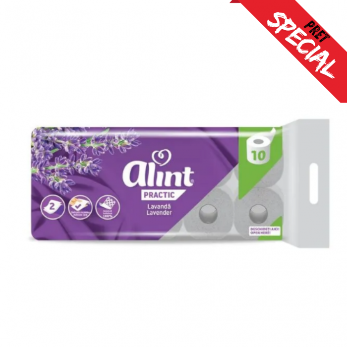 Hartie igienica Alint lavanda, 2 straturi, 10 role [1]