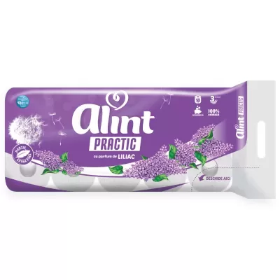 Hartie igienica Alint liliac, 3 straturi, 10 role [1]