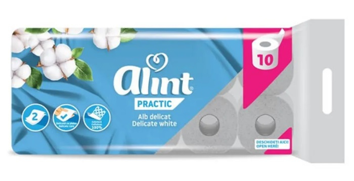 Hartie igienica Alint practic, 2 straturi, 10 role [1]