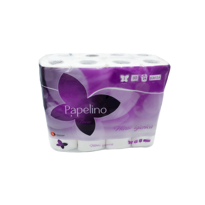 Hartie igienica Papelino Finesse, 3str, 24role/set [1]