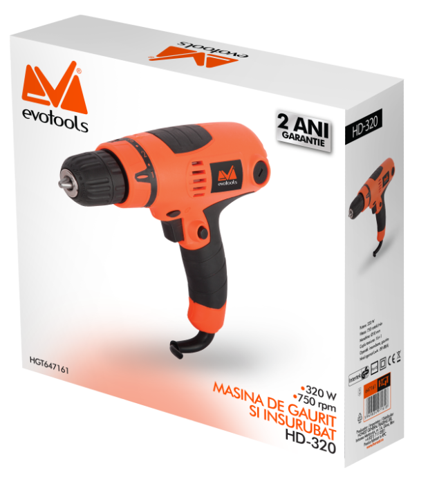 Masina de Gaurit si Insurubat HD 320 EPTO / P[W]: 320 EVOTOOLS [2]