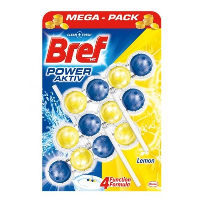 Odorizant toaleta Bref Power Aktiv Lemon 3x50gr [1]