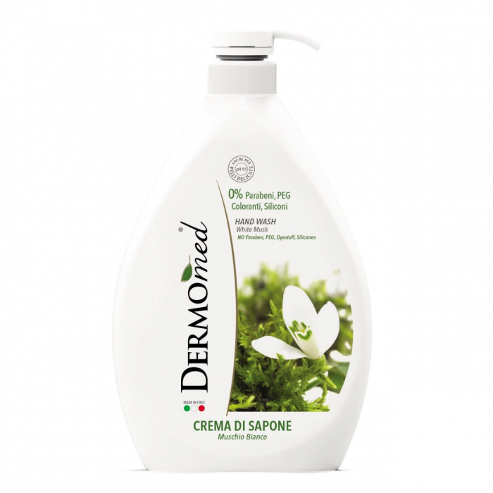 Sapun lichid crema Dermomed cu mosc alb, 1000 ml [1]