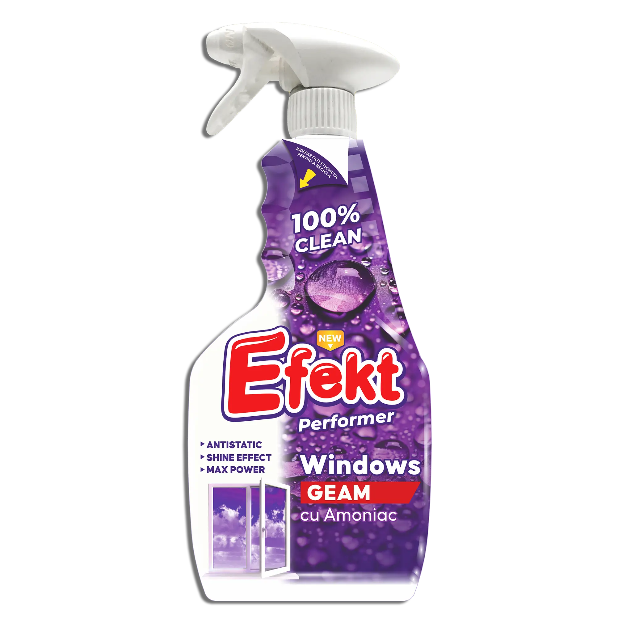 Soluție curățare geamuri Efekt cu Amoniac, 750ml [1]