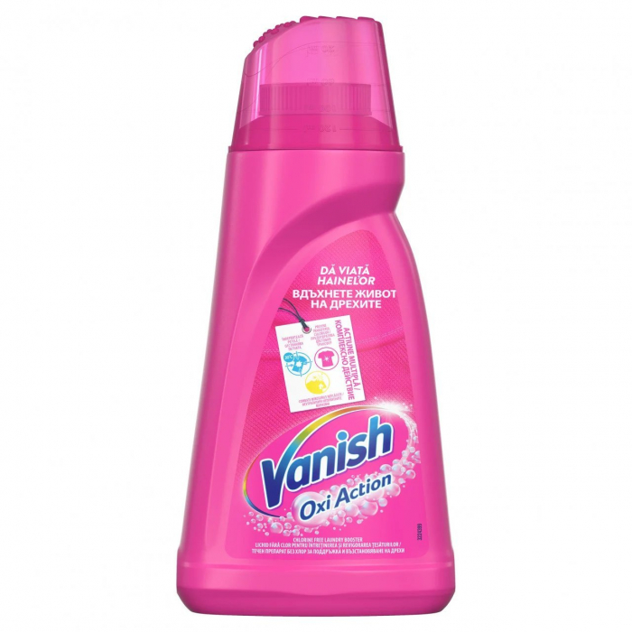 Vanish Oxi action Pink lichid 1L [1]