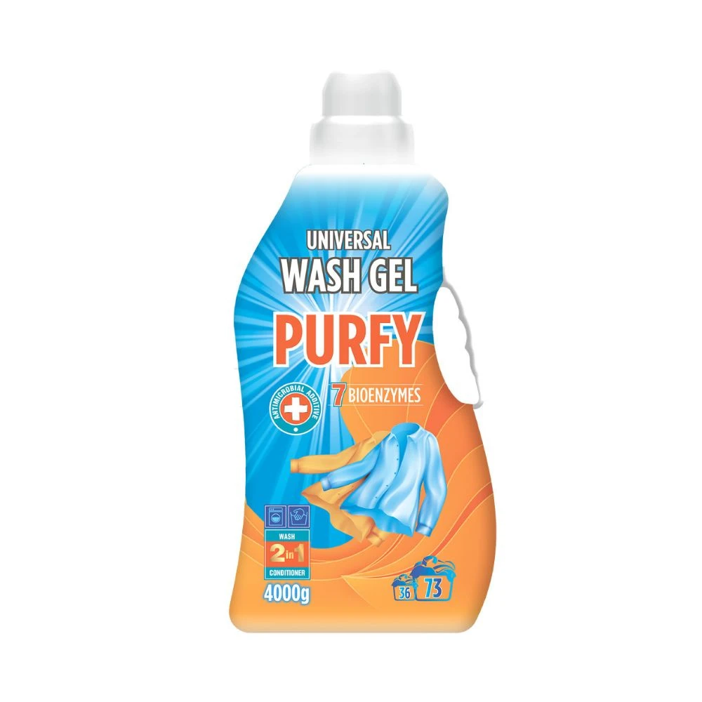 Detergenti rufe - Detergent lichid si balsam 2in1 PURFY 4L