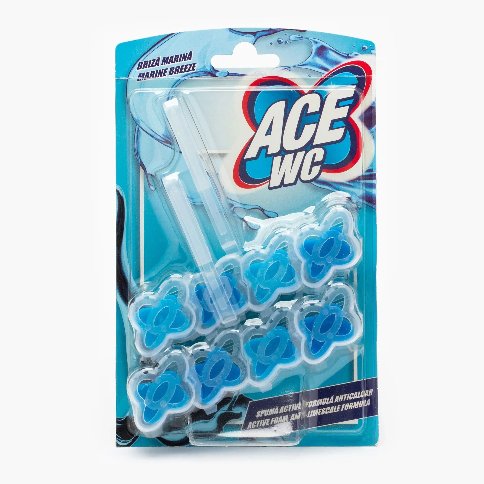 Produse pentru baie - Odorizant wc ACE, Briza Marina, 2x48g