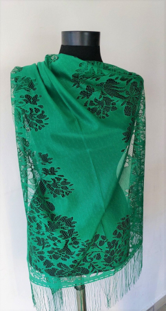 Esarfe - Esarfa Dantelata Verde