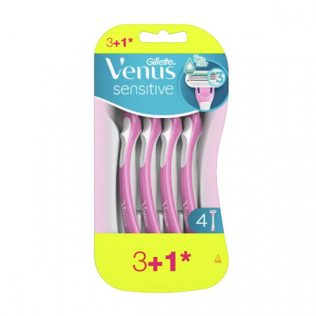 Ingrijire personala femei - Aparat de ras Gillette Venus Sensitive, 4buc / set