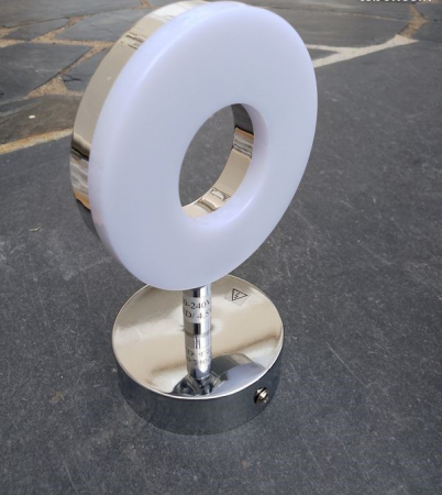 Articole iluminat - Aplica LED pentru perete, Otel/Acril, 1x5W, 10x12 cm, Argintiu