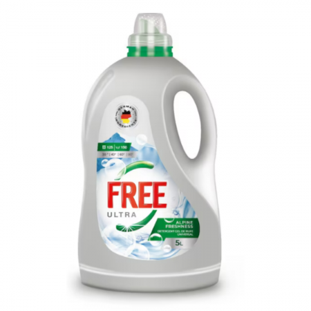 Detergenti diversi - Detergent lichid Ultra FREE Alpine Freshness, 125 spalari, 5l