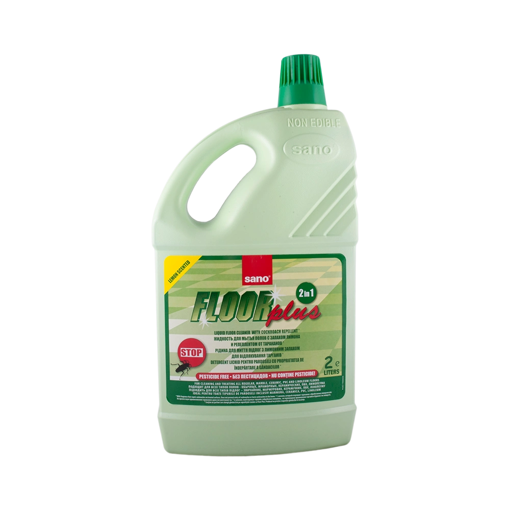 Solutii geam si pardoseli - Detergent pardoseala Sano Floorplus, antigandaci, 2 L