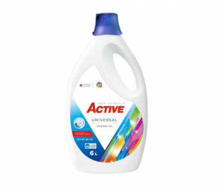 Detergenti diversi - Detergent lichid gel Active, Universal, 6 litri, 120 spalari