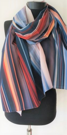 Esarfe - Esarfa dama Locella Roz-albastru