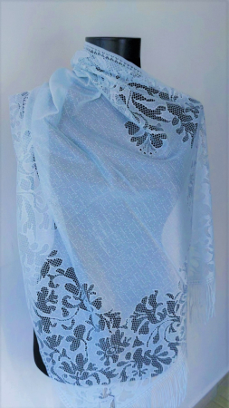 Esarfe - Esarfa Dantelata BLeu