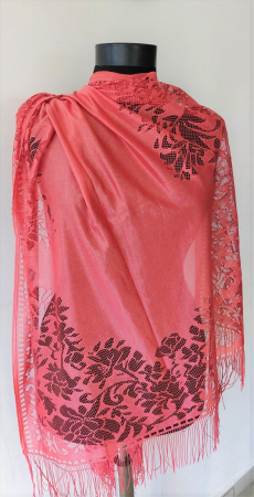 Esarfe - Esarfa Dantelata Rosu