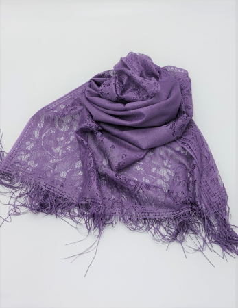 Esarfa Dantelata Mov [1]