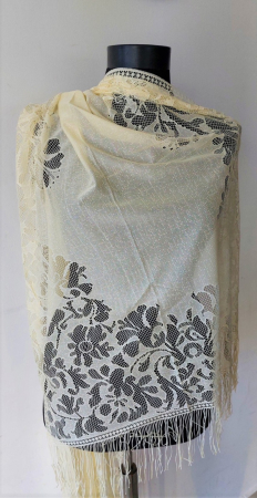 Esarfe - Esarfa Dantelata Crem