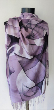 Esarfe - Esarfa Eyfel mov