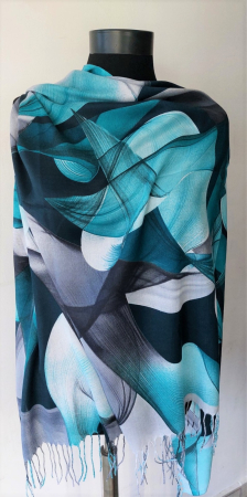 Esarfe - Esarfa Eyfek Albastru