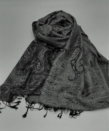 Esarfa Pashmina Gri Inchis-Negru [1]