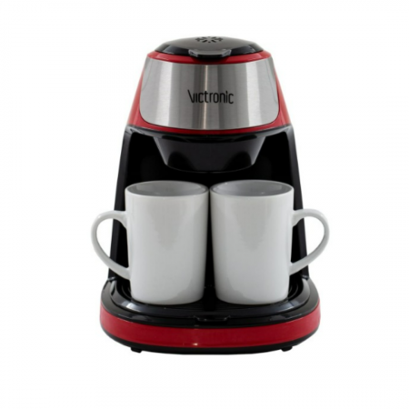 Electrocasnice - Filtru cafea cu doua cesti din ceramica , 2x125ml, 450W , Victronic VC3616