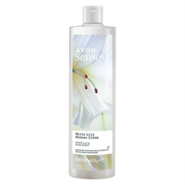 Avon - Gel de dus Senses White lily, 250ml