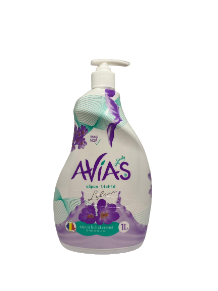 Sampon, gel de dus si sapun lichid - Sapun lichid Avias Liliac, 1L