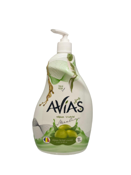 Sampon, gel de dus si sapun lichid - Sapun lichid Avias Masline, 1L