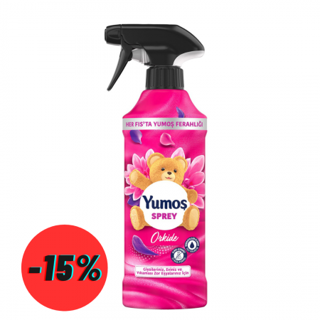 Detergenti curatenie si intretinere - Spray pentru incaperi, haine si mobilier Yumos Orhidee, 450ml