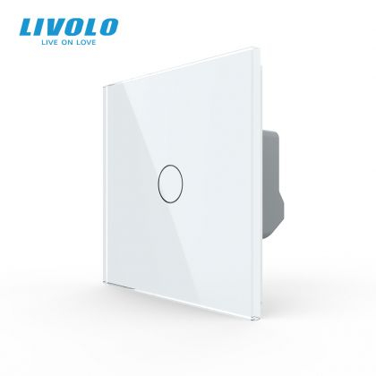 Întrerupătoare tactile LIVOLO - Întrerupător simplu tactil, cu panou sticlă, Generația Nouă