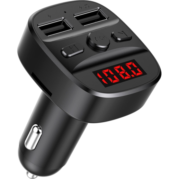Modulator FM Bluetooth - USB, microSD, Handsfree, Negru [4]