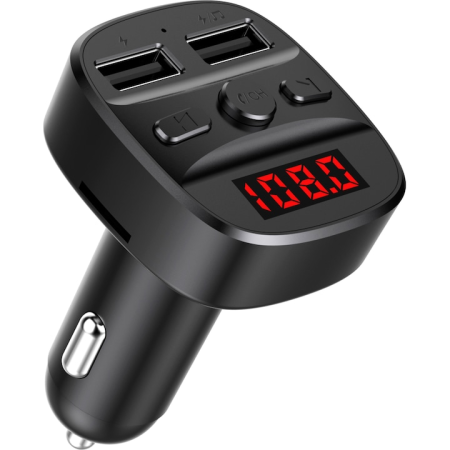 Modulator FM Bluetooth - USB, microSD, Handsfree, Negru [3]