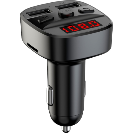 Modulator FM Bluetooth - USB, microSD, Handsfree, Negru [4]