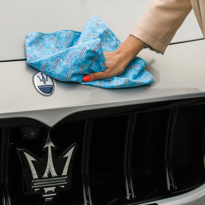 Laveta Sunbeam XXL gri 75x75 cm – curatare ecologica din microfibra densa pentru suprafete multiple [5]