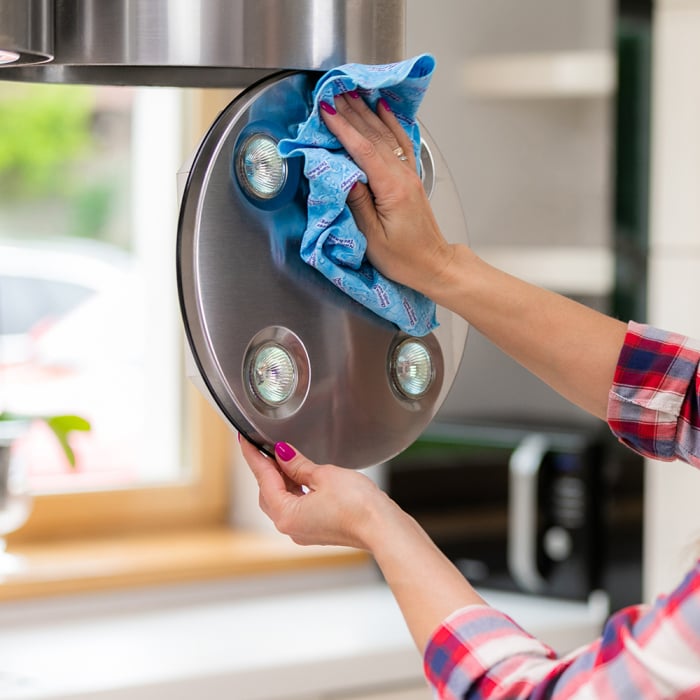 Laveta Sunbeam XL albastra 55x55 cm – curatare ecologica din microfibra densa pentru suprafete multiple [4]