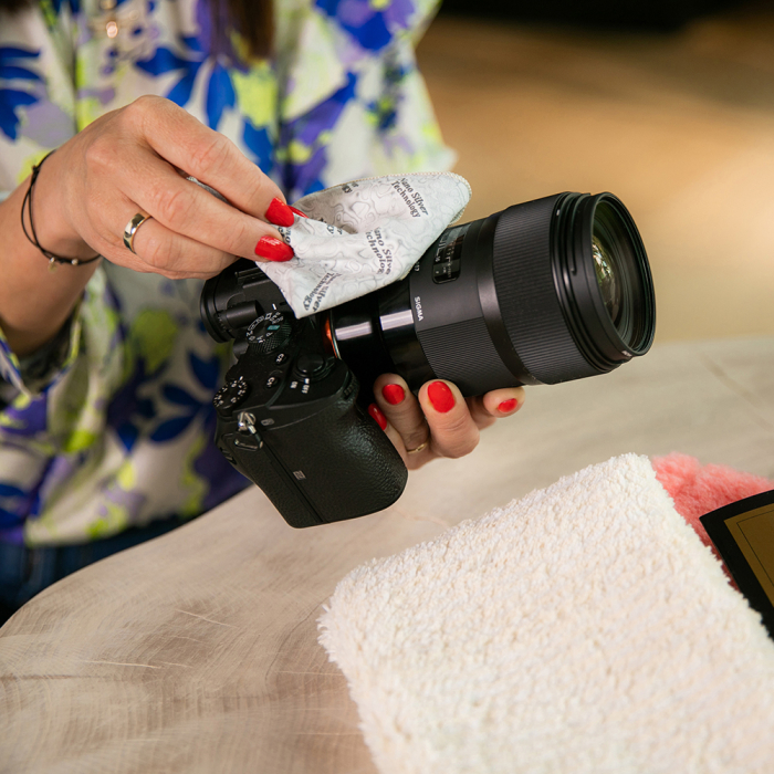 Laveta Sunbeam roz pentru ochelari – curatare delicata pentru lentile, ecrane si obiective [5]