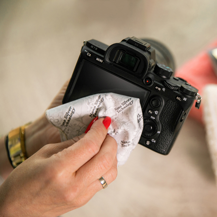 Laveta Sunbeam roz pentru ochelari – curatare delicata pentru lentile, ecrane si obiective [4]