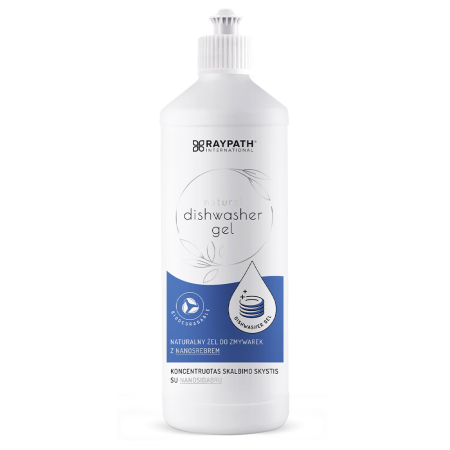 Lichide cu Tehnologie Nanosilver - Detergent gel pentru masina de spalat vase cu nanoparticule de argint 500ml – vase curate si protectie impotriva calcarului