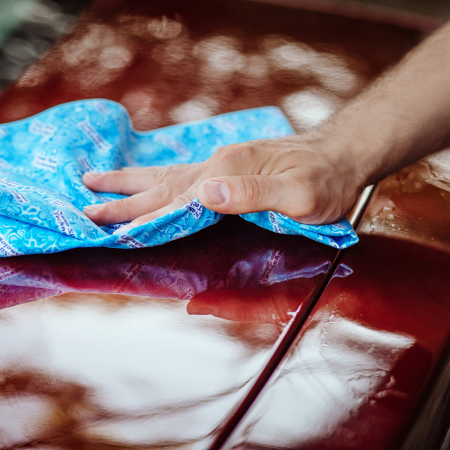 Laveta Sunbeam XXL roz 75x75 cm – curatare ecologica din microfibra densa pentru suprafete multiple [2]