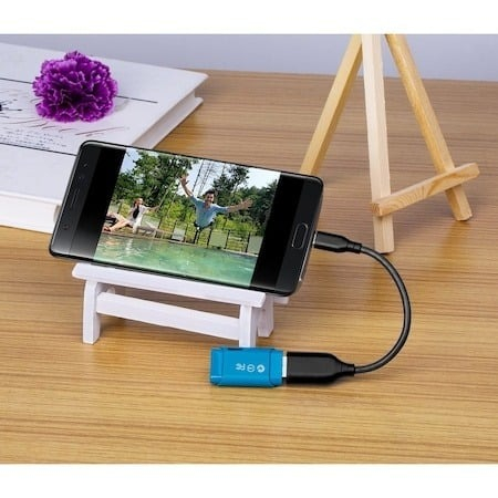 Cablu adaptor USB 2.0 la USB Type-C / micro USB, lungime 10 cm – transfer date și încărcare, en-gros [4]