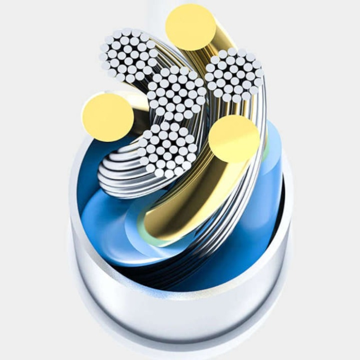 Cablu date și încărcare Type-C la Type-C, 100 cm, alb – transfer rapid și încărcare sigură, en-gros [5]