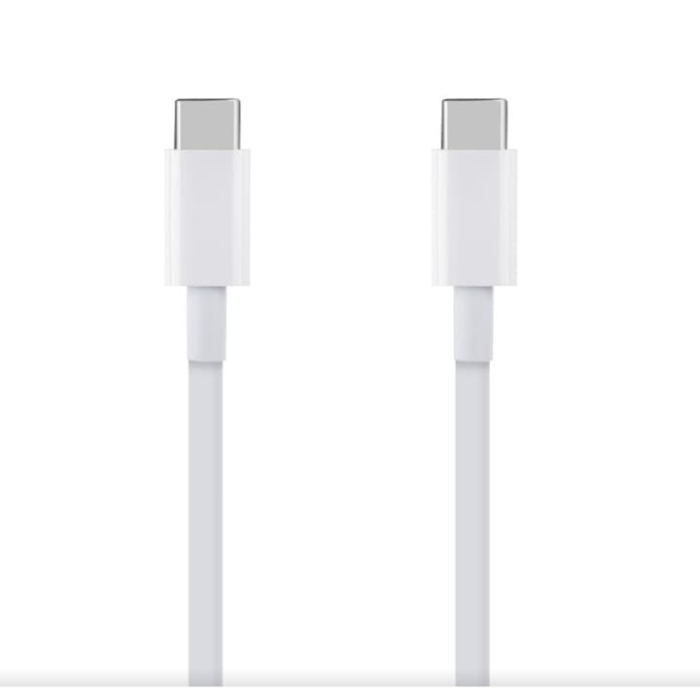 Cablu date și încărcare Type-C la Type-C, 100 cm, alb – transfer rapid și încărcare sigură, en-gros [2]