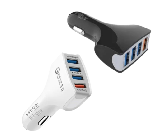 Încărcător auto 12V cu 4x USB 3.0 și încărcare rapidă – adaptor multiport, en-gros [1]