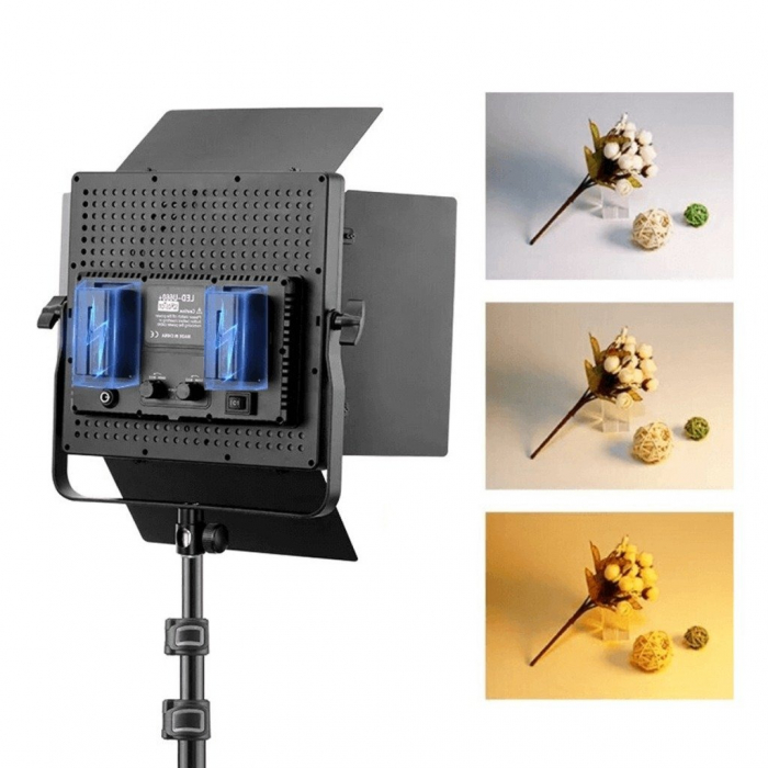 Kit 2 panouri LED, model 660PRO, Bi-color, trepiezi reglabili 80-200 cm, 2x telecomanda control, 2x geanta transport [7]