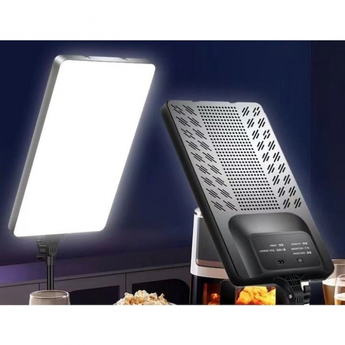 Kit foto-video, 2 lampi LED 47x28 cm, Bi-color, trepiezi reglabili 80-200 cm, 2x telecomanda control [5]