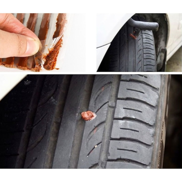 Kit profesional de vulcanizare pentru reparare anvelope la rece, cu șnur și adeziv – Set complet en-gros [3]