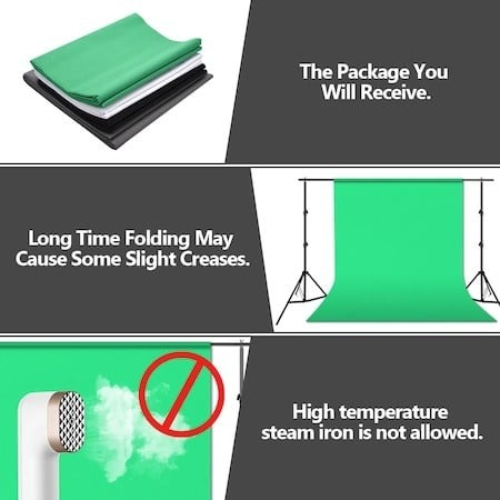 Kit studio foto cu 2 lumini softbox, suport fundal 2x3 m, 4 pânze și geantă transport [2]