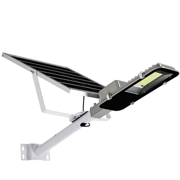 Lampă solară stradală LED cu suport perete/stâlp, rezistentă la intemperii IP66, telecomandă inclusă [2]