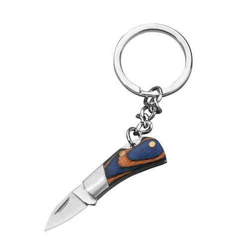 Mini cuțit pliabil multifuncțional tip breloc din oțel inoxidabil, compact și portabil, En-Gros [8]